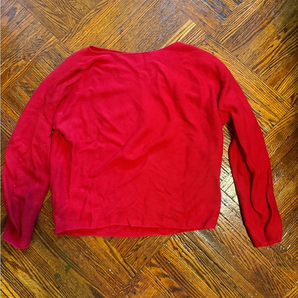 Uniqlo circular-knit cotton sweater.
